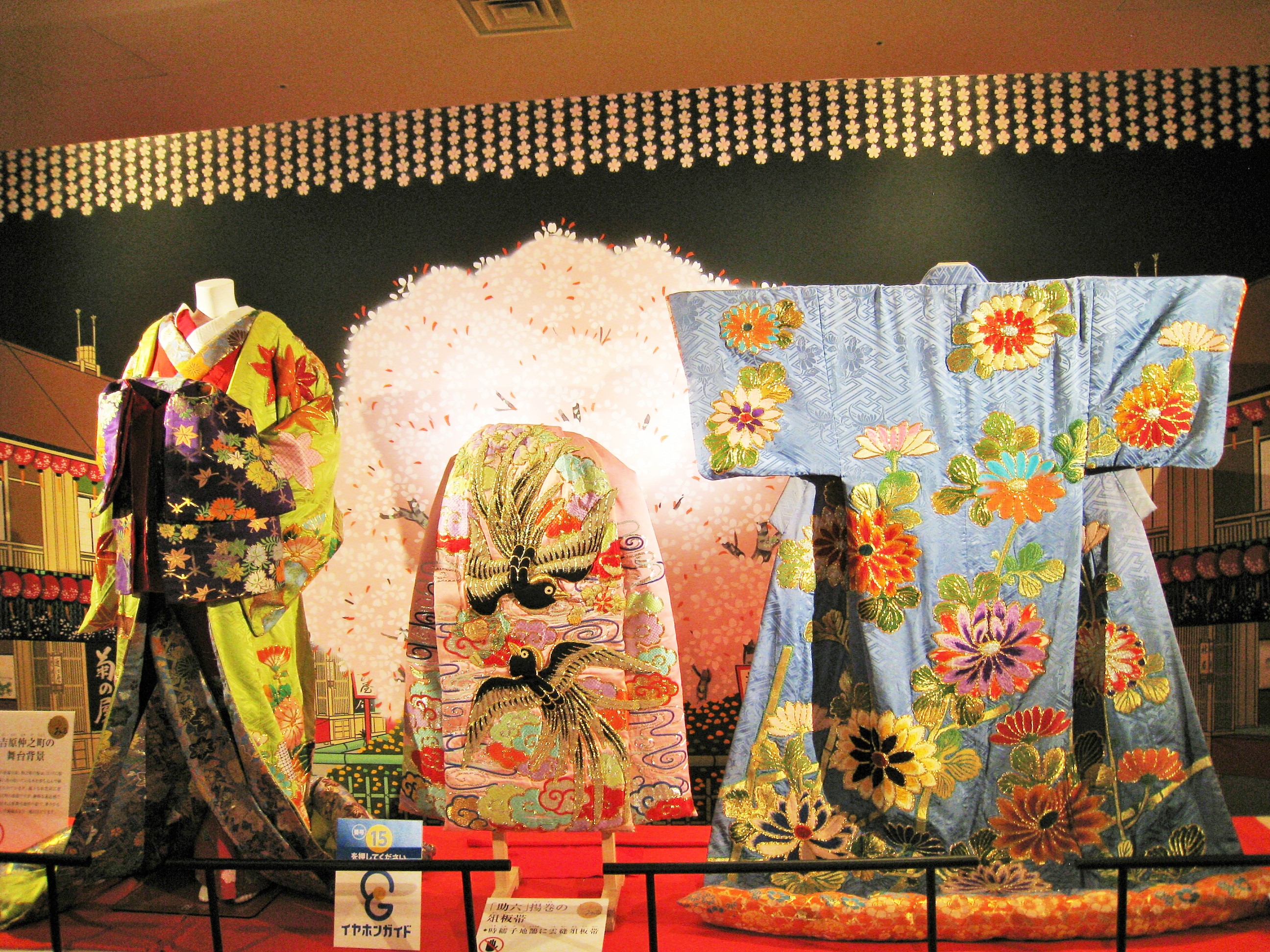 Costumes used for the shows